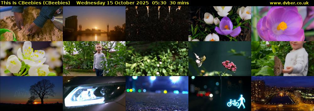 This Is CBeebies (CBeebies) Wednesday 15 October 2025 05:30 - 06:00