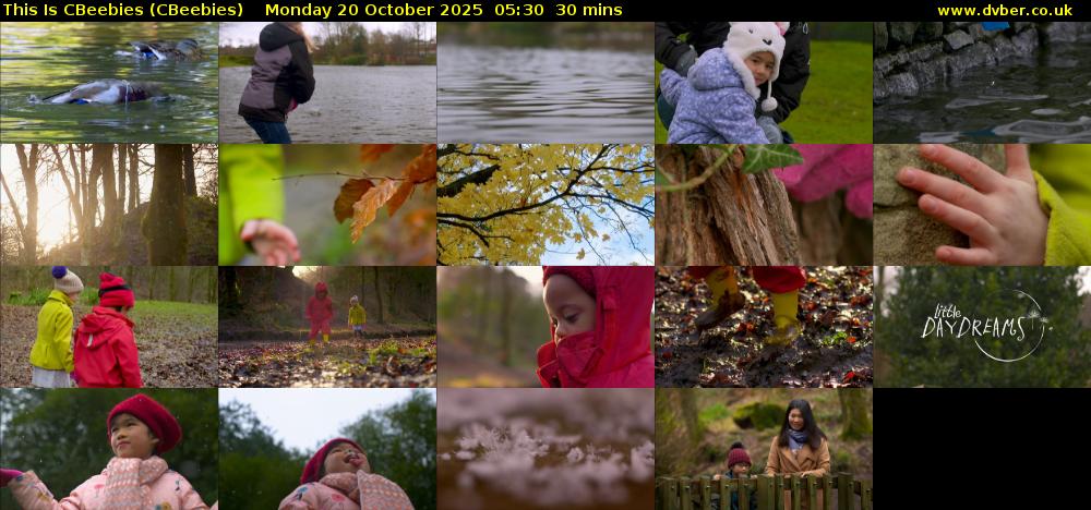 This Is CBeebies (CBeebies) Monday 20 October 2025 05:30 - 06:00