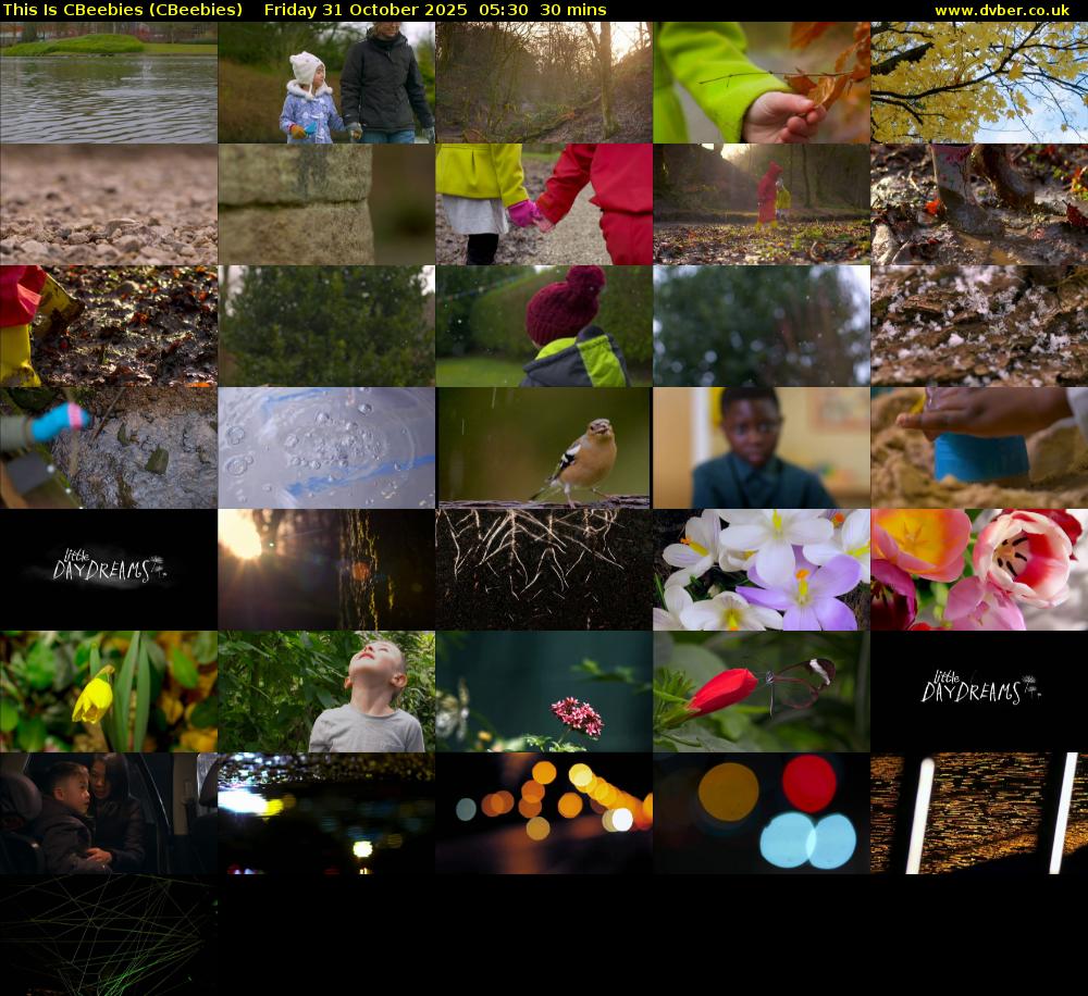 This Is CBeebies (CBeebies) Friday 31 October 2025 05:30 - 06:00