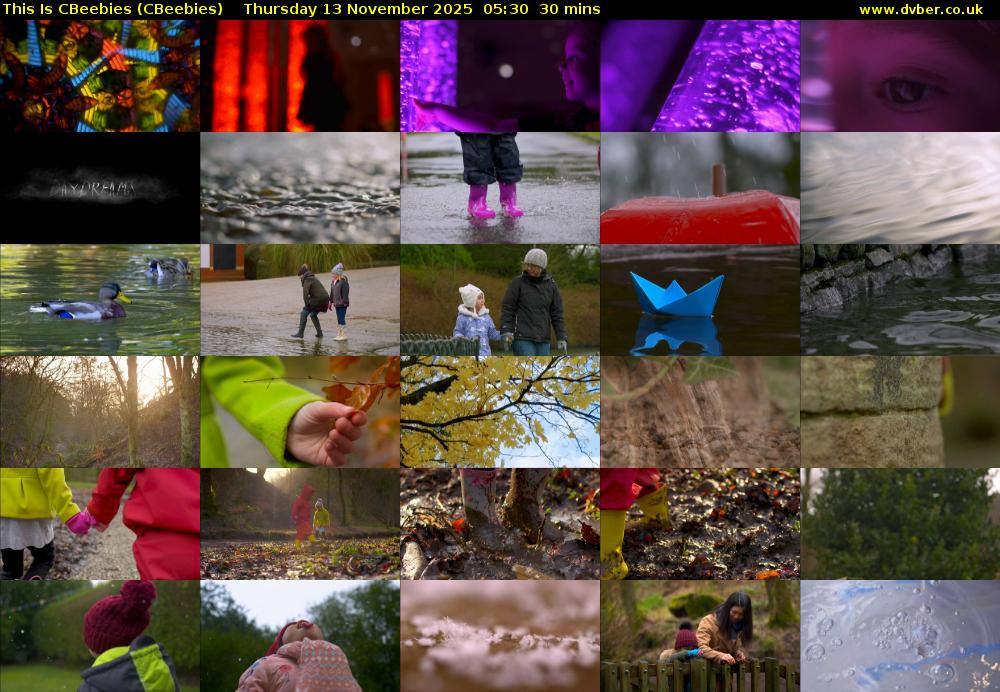 This Is CBeebies (CBeebies) Thursday 13 November 2025 05:30 - 06:00