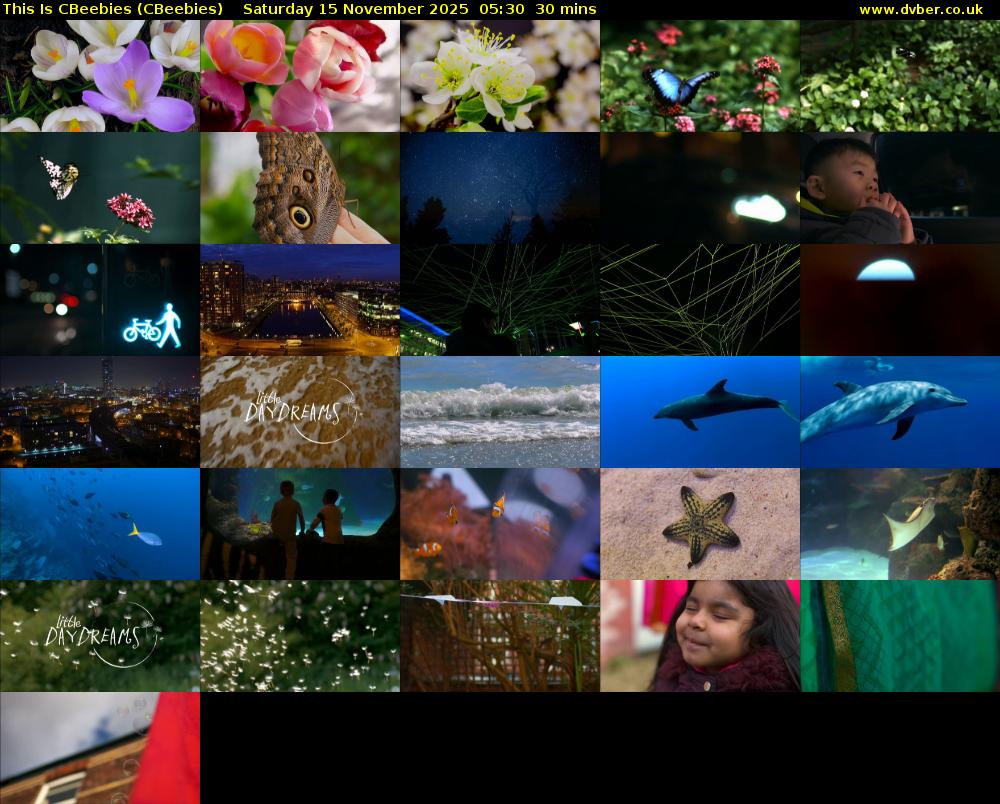 This Is CBeebies (CBeebies) Saturday 15 November 2025 05:30 - 06:00