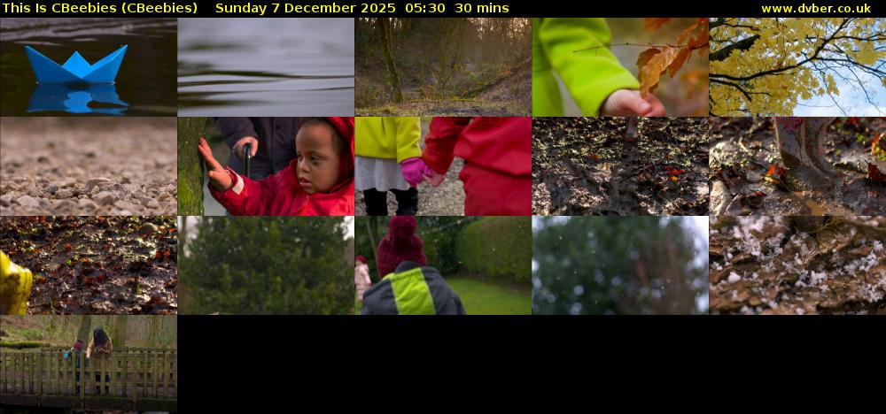 This Is CBeebies (CBeebies) Sunday 7 December 2025 05:30 - 06:00