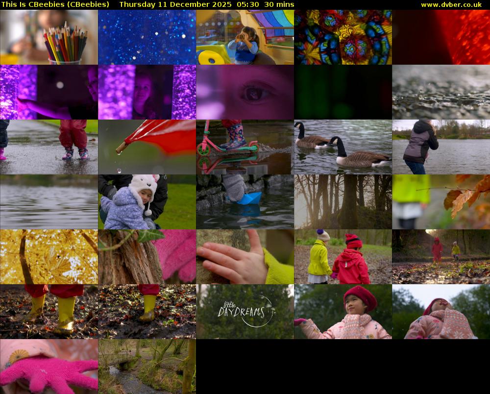 This Is CBeebies (CBeebies) Thursday 11 December 2025 05:30 - 06:00