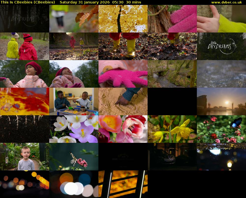 This Is CBeebies (CBeebies) Saturday 31 January 2026 05:30 - 06:00