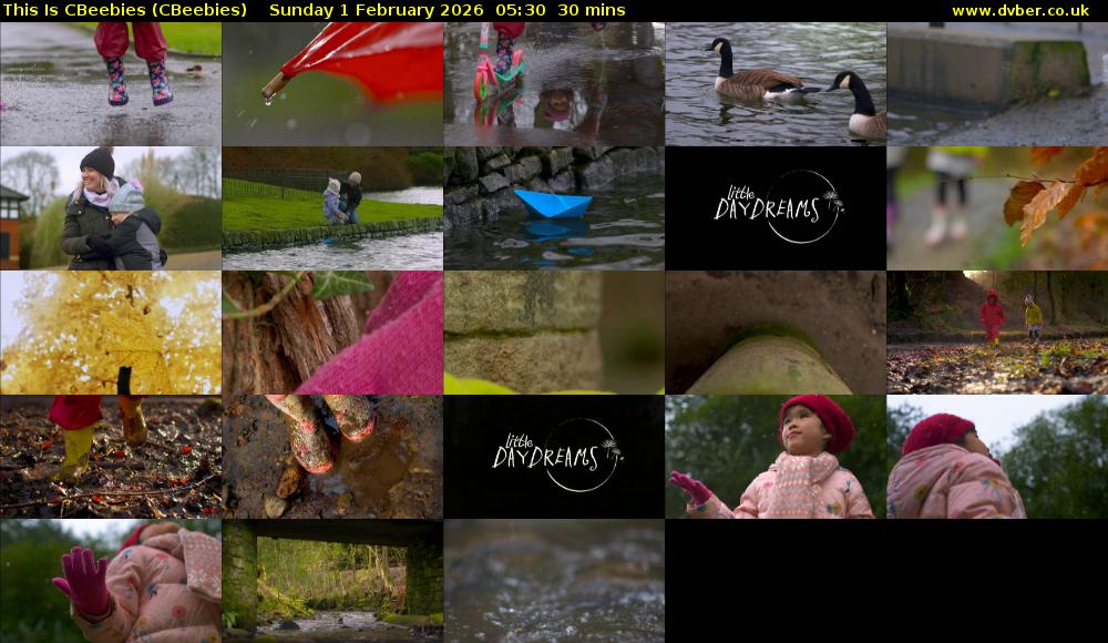 This Is CBeebies (CBeebies) Sunday 1 February 2026 05:30 - 06:00