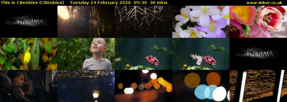 This Is CBeebies (CBeebies) Tuesday 24 February 2026 05:30 - 06:00