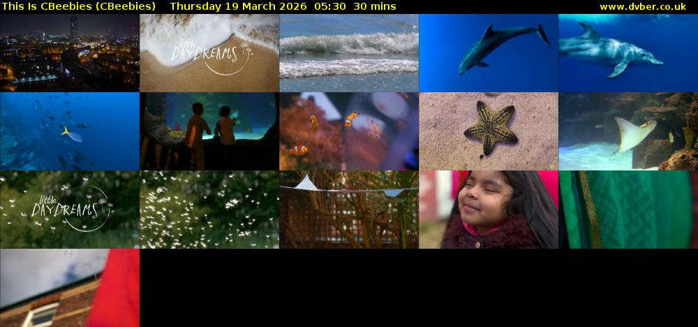 This Is CBeebies (CBeebies) Thursday 19 March 2026 05:30 - 06:00