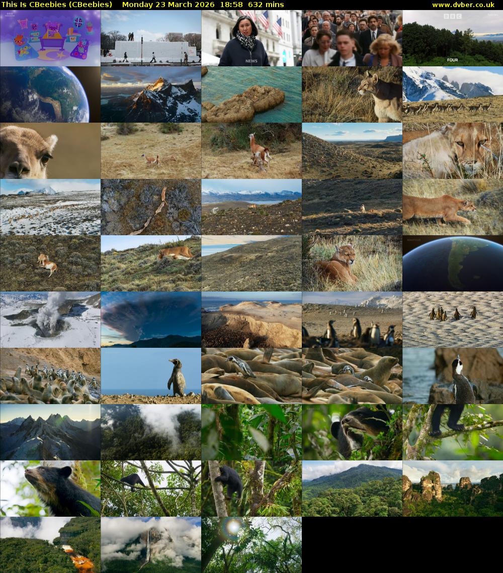 This Is CBeebies (CBeebies) Monday 23 March 2026 18:58 - 05:30