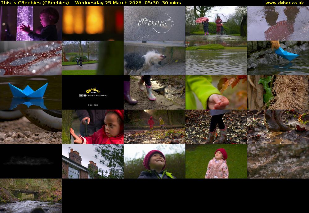 This Is CBeebies (CBeebies) Wednesday 25 March 2026 05:30 - 06:00