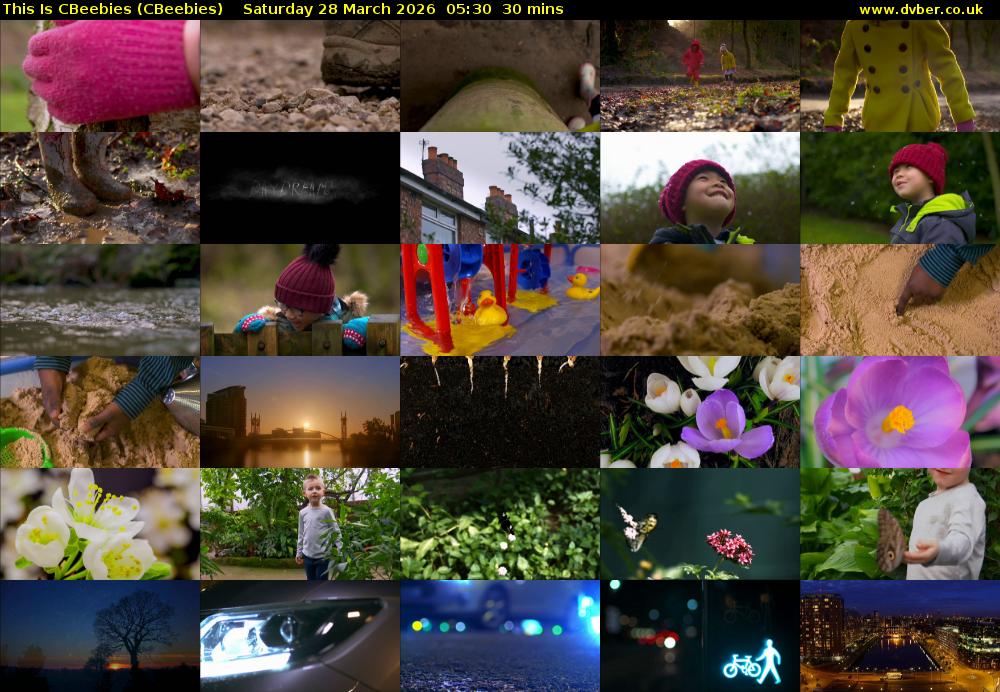 This Is CBeebies (CBeebies) Saturday 28 March 2026 05:30 - 06:00