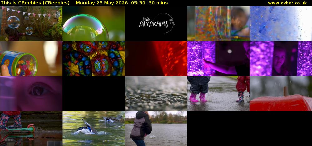 This Is CBeebies (CBeebies) Monday 25 May 2026 05:30 - 06:00