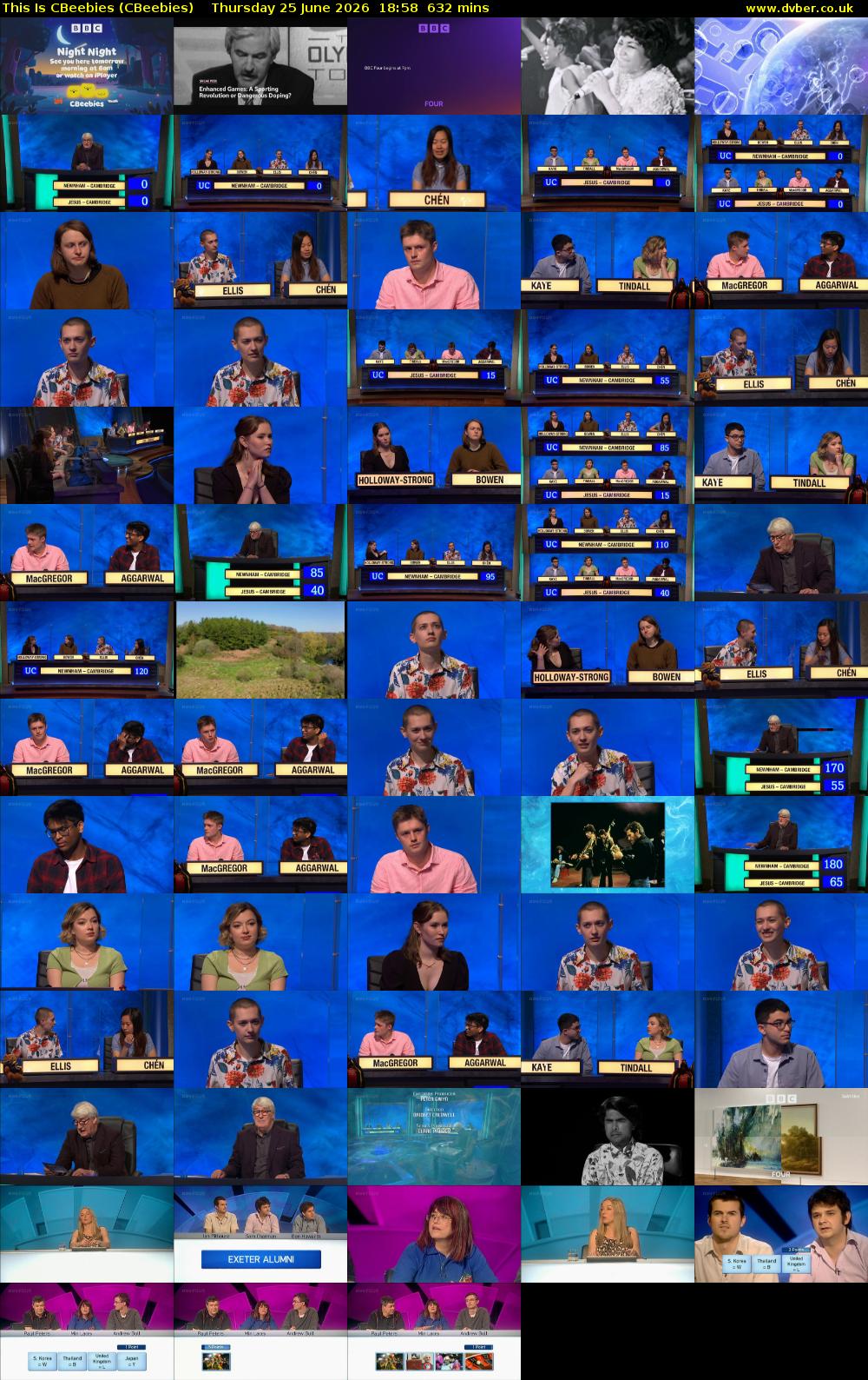 This Is CBeebies (CBeebies) Thursday 25 June 2026 18:58 - 05:30