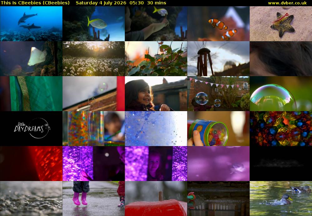 This Is CBeebies (CBeebies) Saturday 4 July 2026 05:30 - 06:00