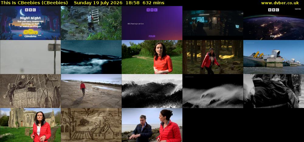 This Is CBeebies (CBeebies) Sunday 19 July 2026 18:58 - 05:30