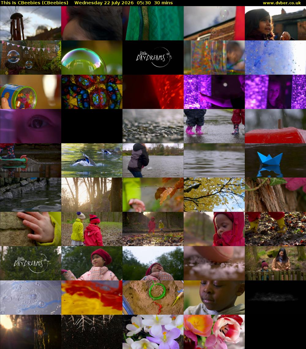 This Is CBeebies (CBeebies) Wednesday 22 July 2026 05:30 - 06:00