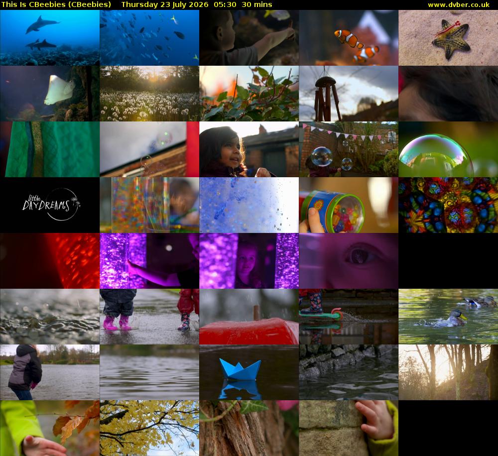 This Is CBeebies (CBeebies) Thursday 23 July 2026 05:30 - 06:00