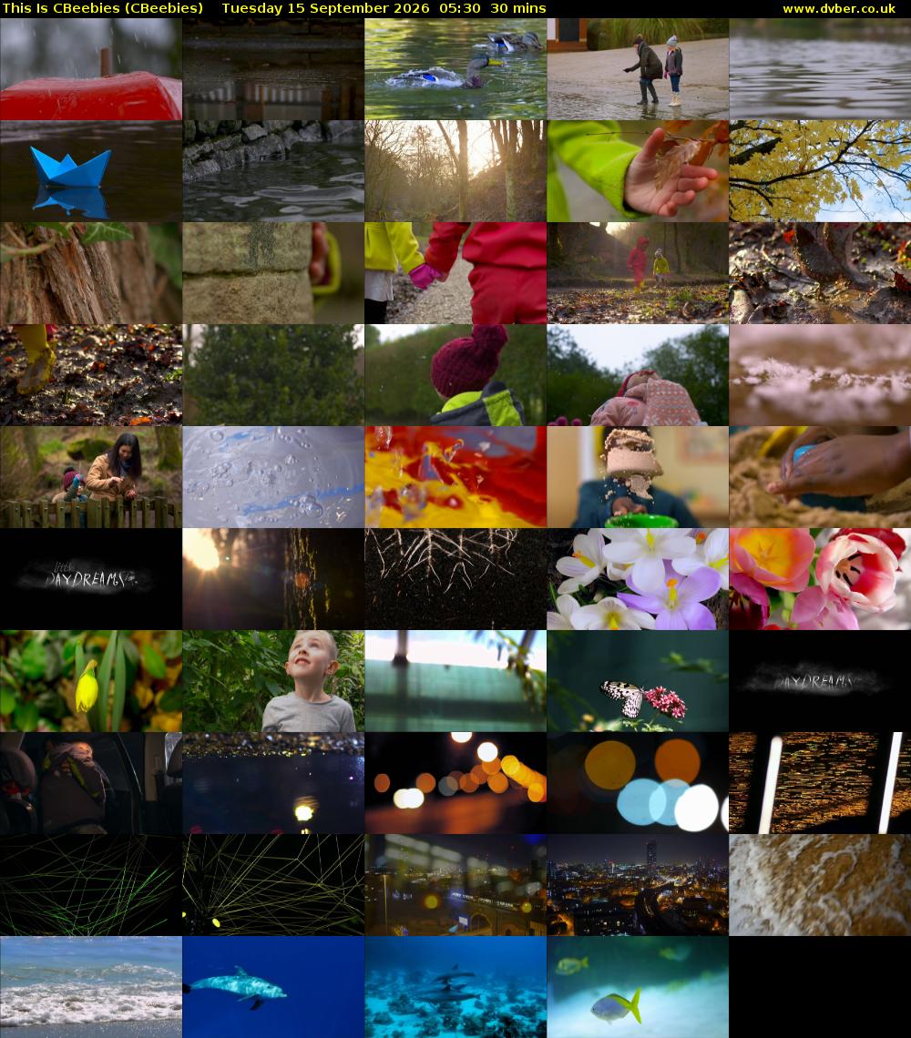 This Is CBeebies (CBeebies) Tuesday 15 September 2026 05:30 - 06:00