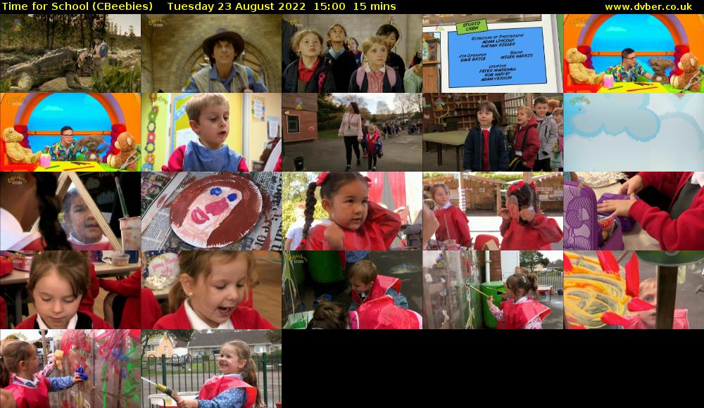 Time for School (CBeebies) 202208231500