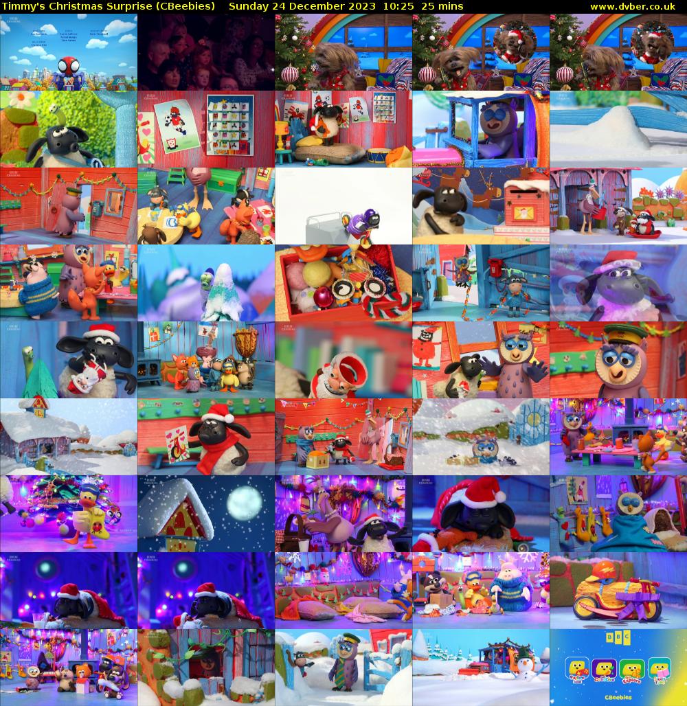 Timmy's Christmas Surprise (CBeebies) Sunday 24 December 2023 10:25 - 10:50