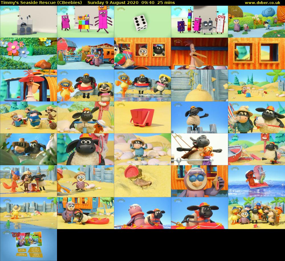 Timmy's Seaside Rescue (CBeebies) Sunday 9 August 2020 09:40 - 10:05