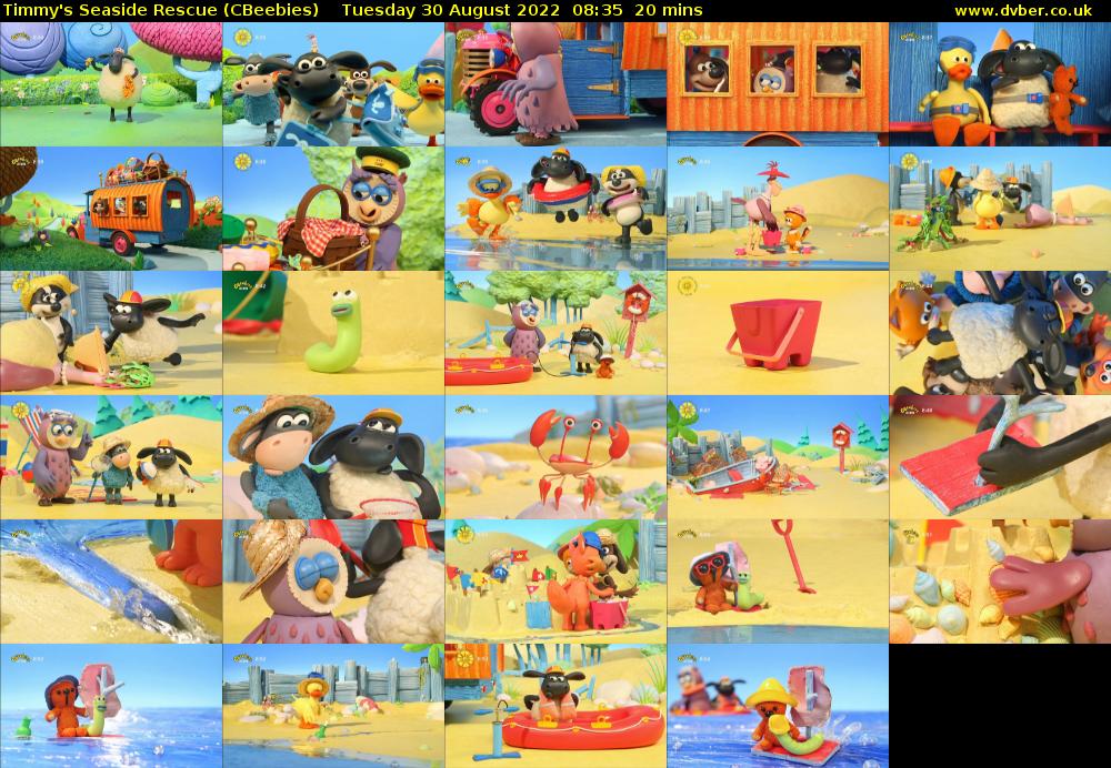 Timmy's Seaside Rescue (CBeebies) Tuesday 30 August 2022 08:35 - 08:55