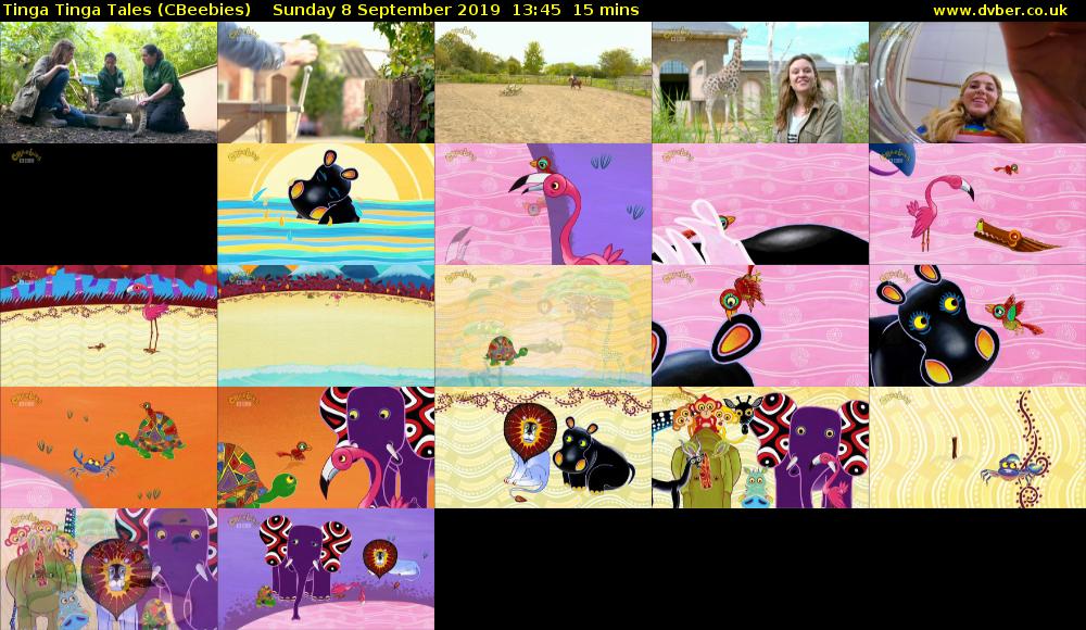 Tinga Tinga Tales (CBeebies) Sunday 8 September 2019 13:45 - 14:00