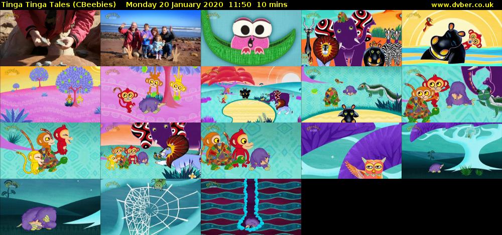 Tinga Tinga Tales (CBeebies) Monday 20 January 2020 11:50 - 12:00
