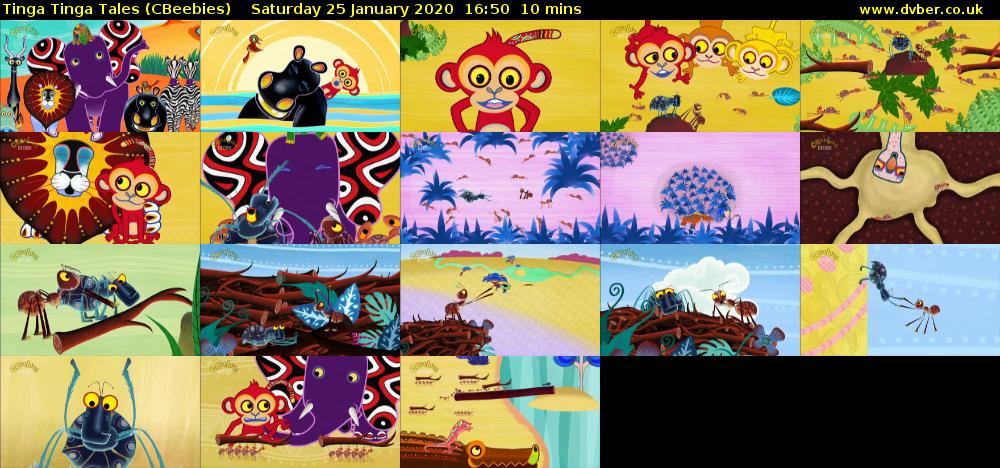 Tinga Tinga Tales (CBeebies) Saturday 25 January 2020 16:50 - 17:00