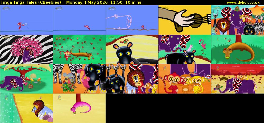 Tinga Tinga Tales (CBeebies) Monday 4 May 2020 11:50 - 12:00