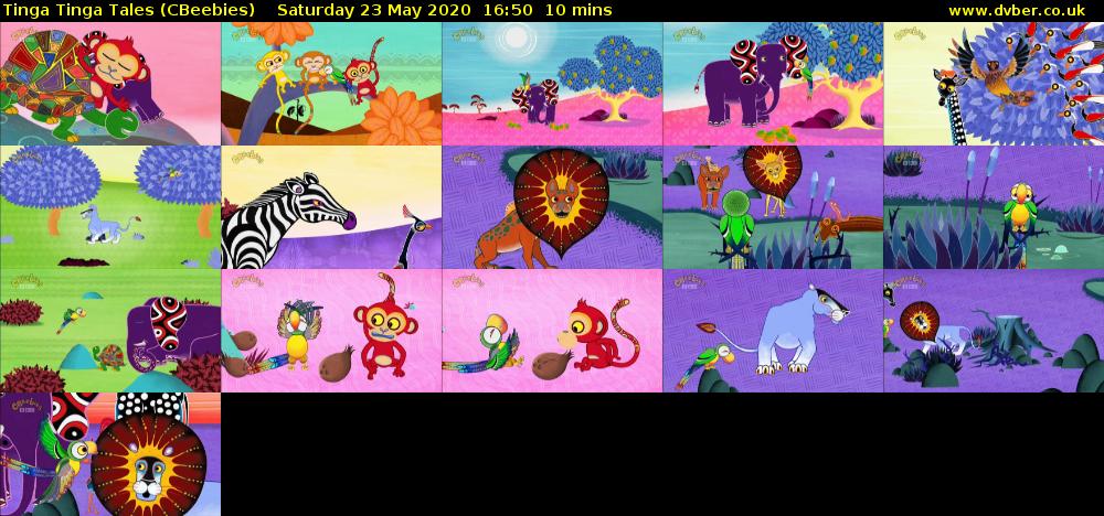 Tinga Tinga Tales (CBeebies) Saturday 23 May 2020 16:50 - 17:00