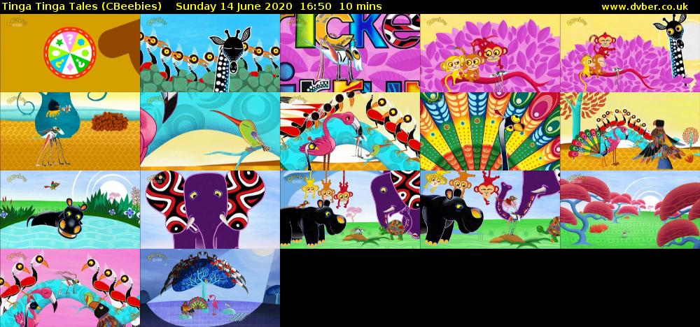 Tinga Tinga Tales (CBeebies) Sunday 14 June 2020 16:50 - 17:00