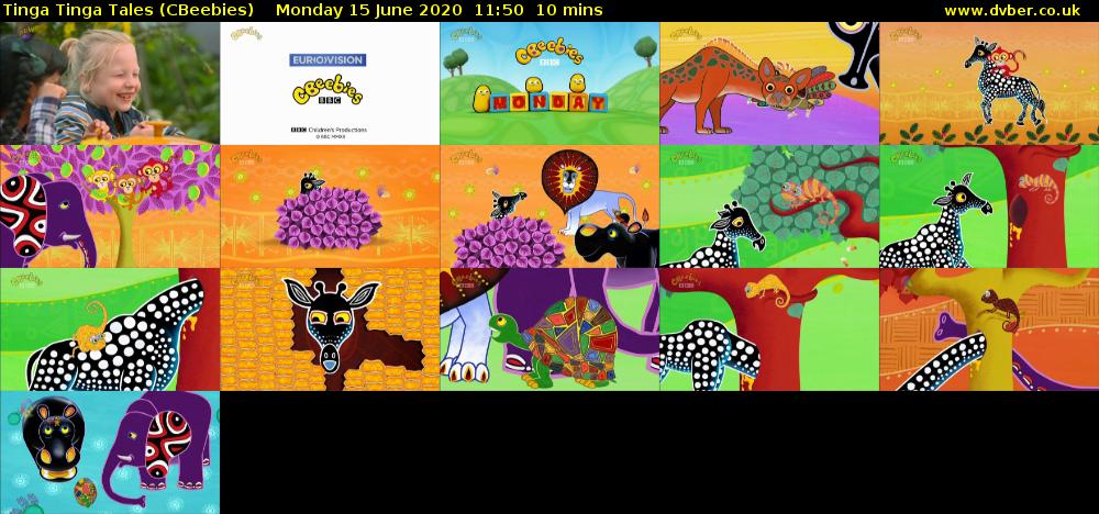 Tinga Tinga Tales (CBeebies) Monday 15 June 2020 11:50 - 12:00