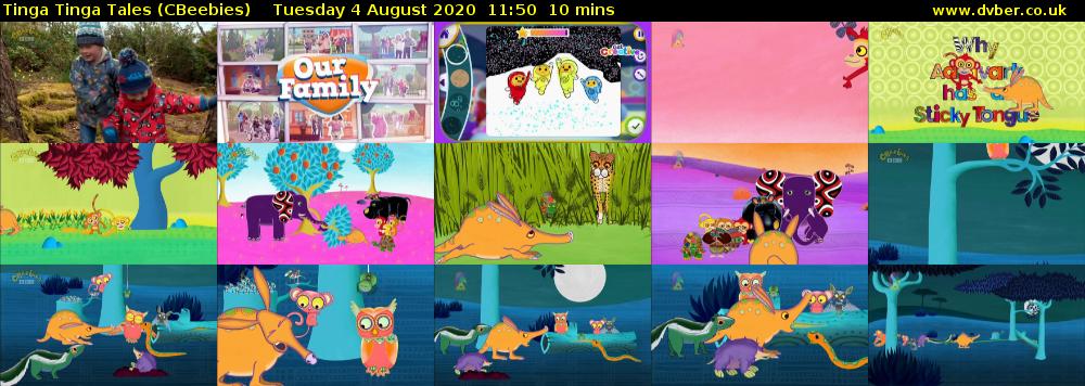 Tinga Tinga Tales (CBeebies) Tuesday 4 August 2020 11:50 - 12:00