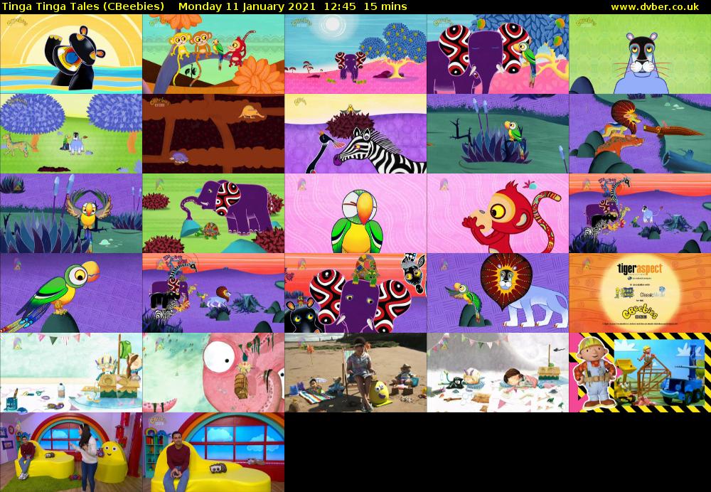 Tinga Tinga Tales (CBeebies) Monday 11 January 2021 12:45 - 13:00
