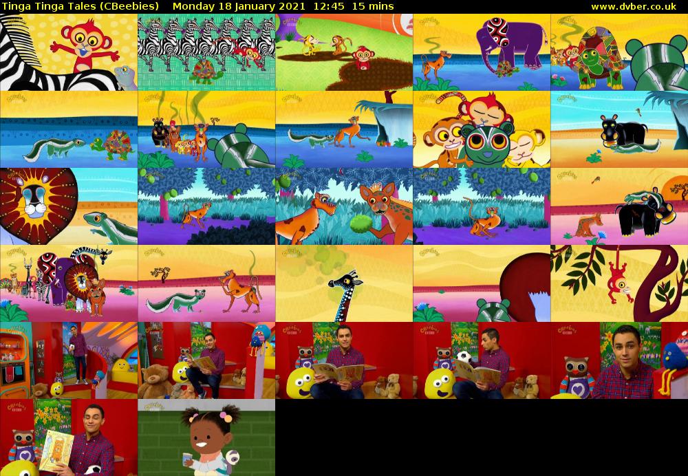 Tinga Tinga Tales (CBeebies) Monday 18 January 2021 12:45 - 13:00