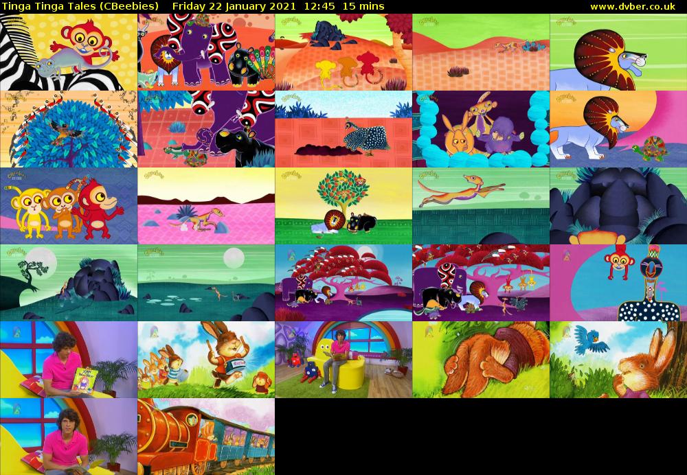 Tinga Tinga Tales (CBeebies) Friday 22 January 2021 12:45 - 13:00