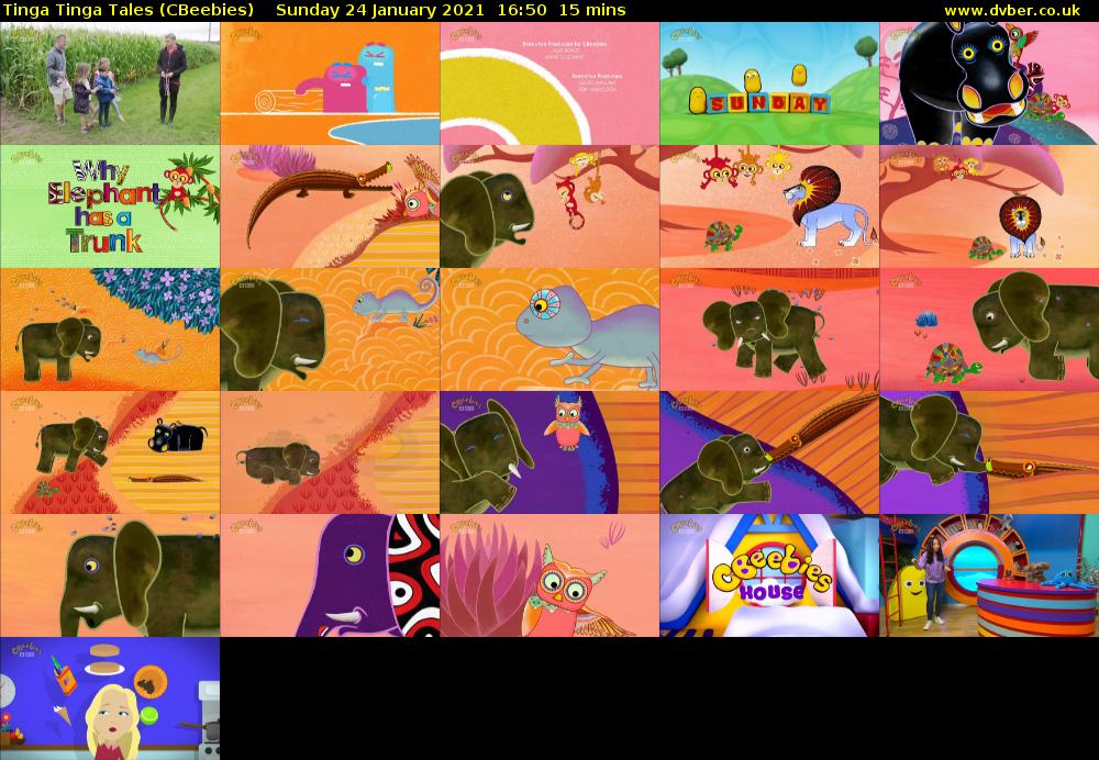 Tinga Tinga Tales (CBeebies) Sunday 24 January 2021 16:50 - 17:05
