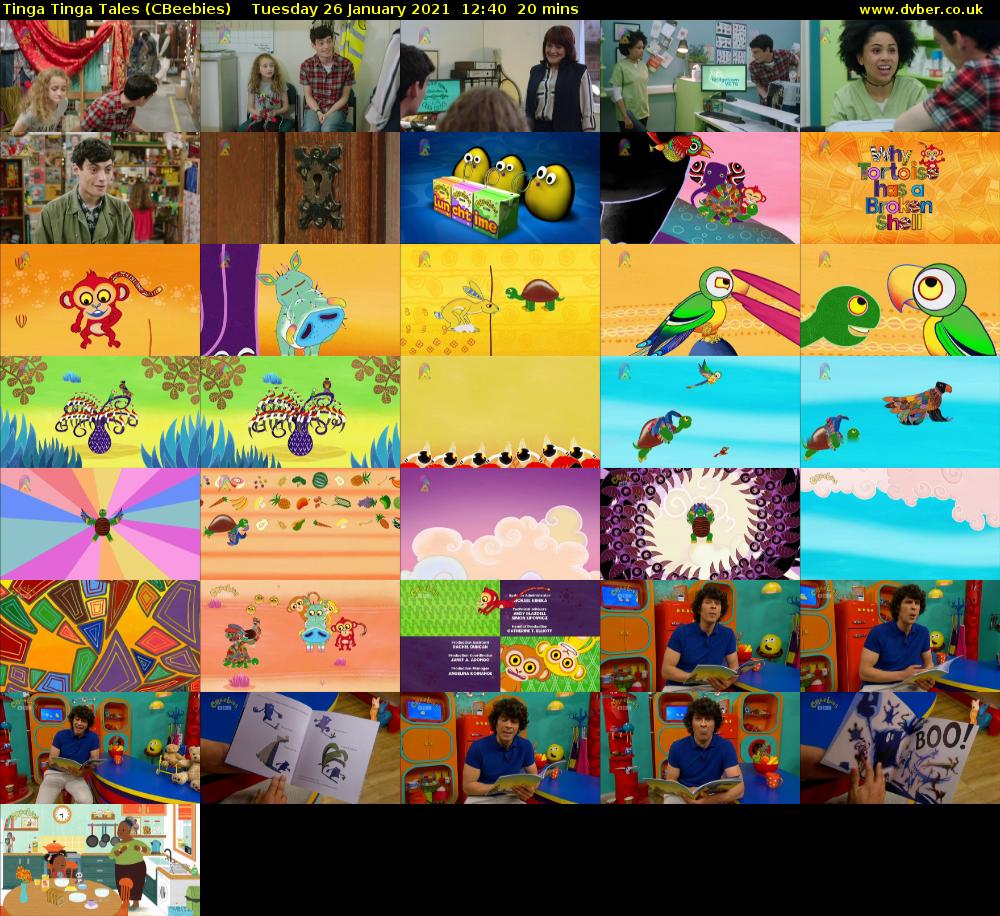 Tinga Tinga Tales (CBeebies) Tuesday 26 January 2021 12:40 - 13:00
