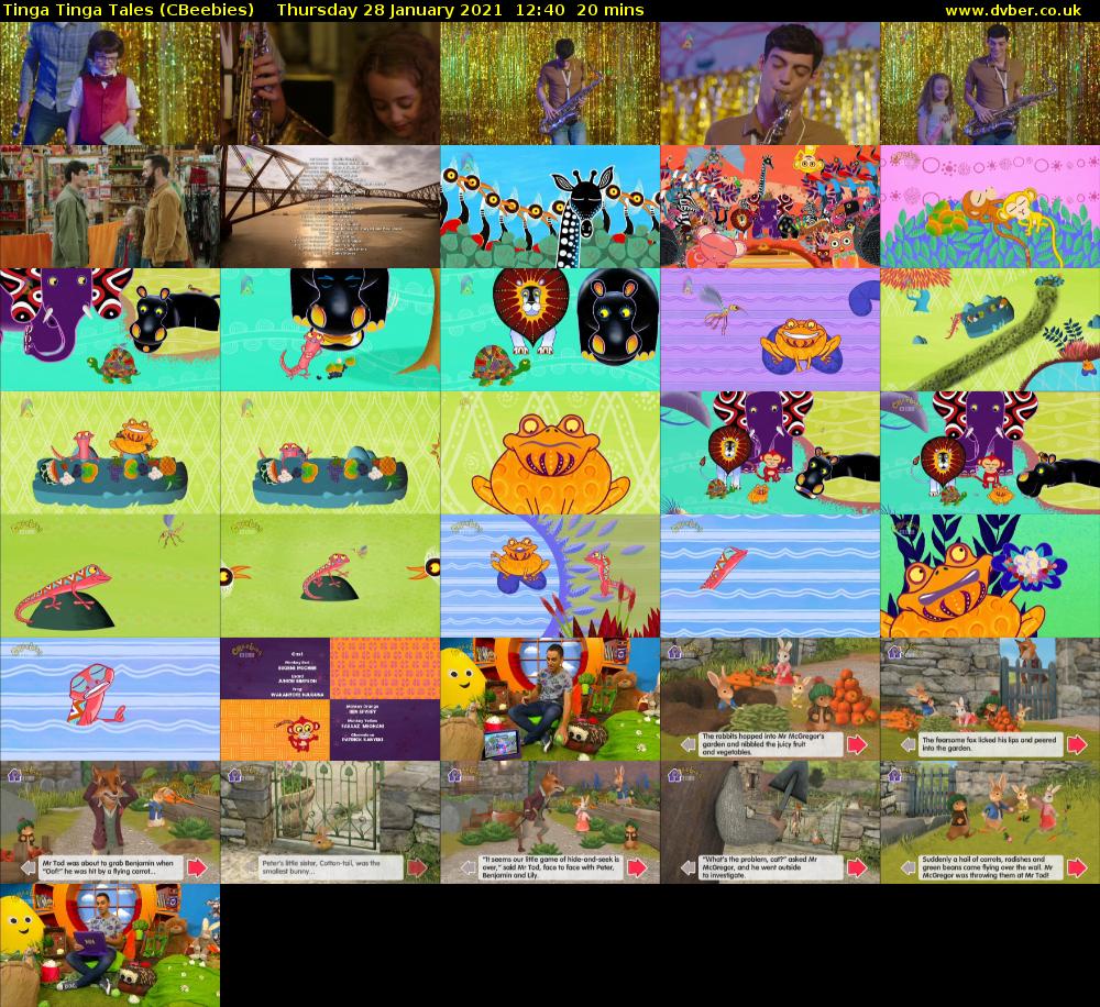Tinga Tinga Tales (CBeebies) Thursday 28 January 2021 12:40 - 13:00