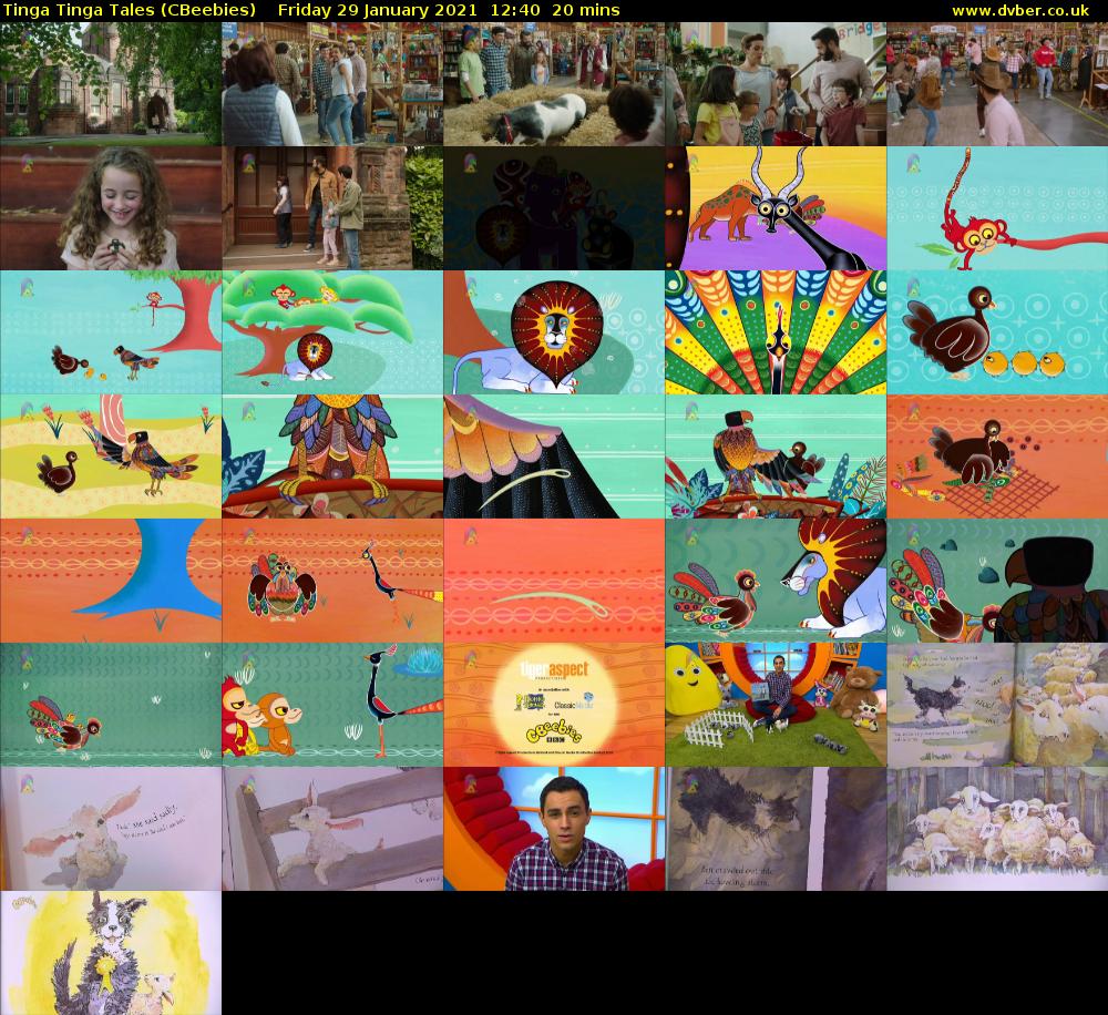 Tinga Tinga Tales (CBeebies) Friday 29 January 2021 12:40 - 13:00