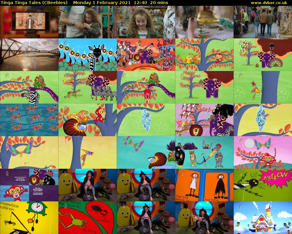 Tinga Tinga Tales (CBeebies) Monday 1 February 2021 12:40 - 13:00