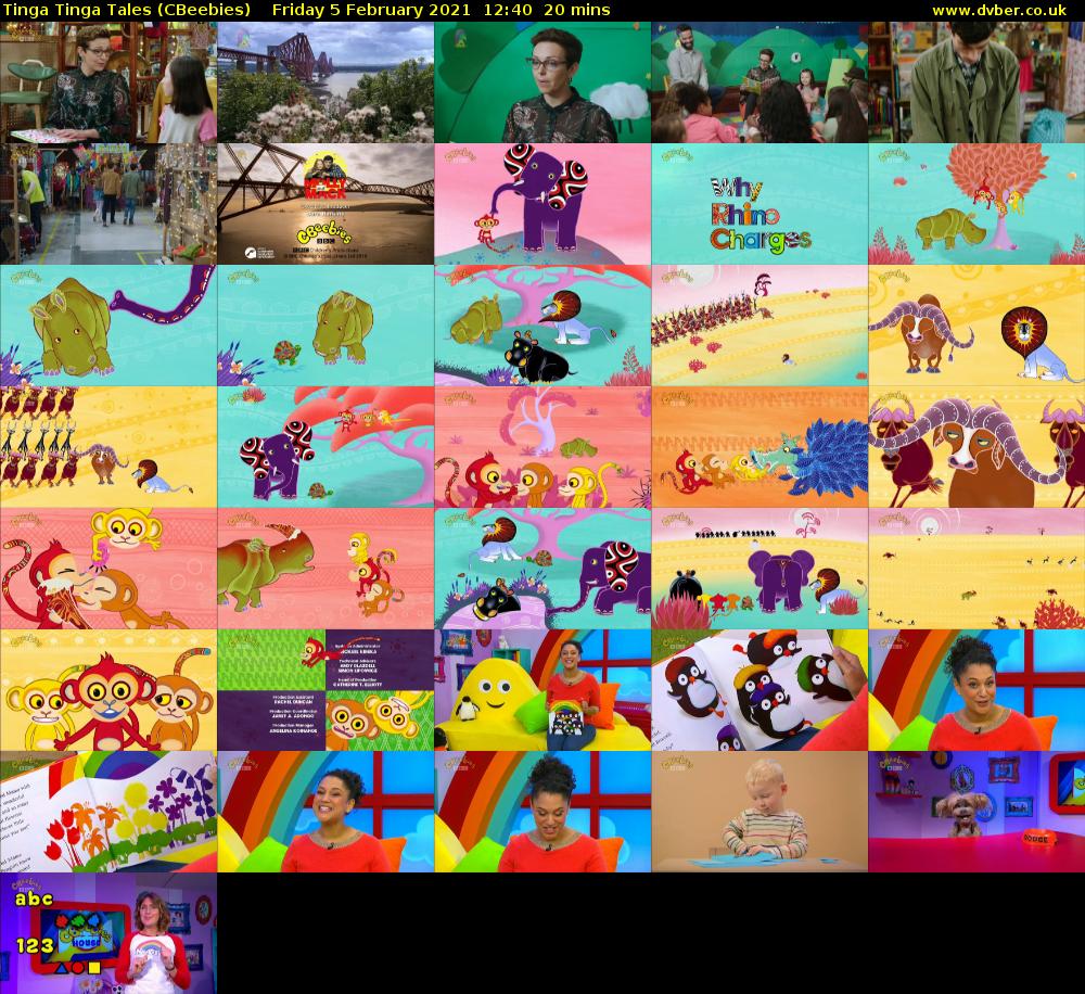 Tinga Tinga Tales (CBeebies) Friday 5 February 2021 12:40 - 13:00