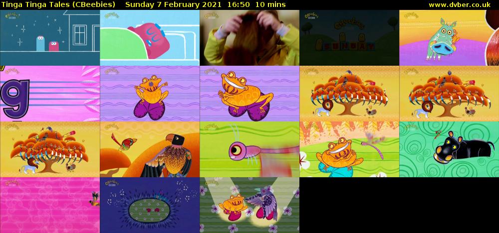Tinga Tinga Tales (CBeebies) Sunday 7 February 2021 16:50 - 17:00