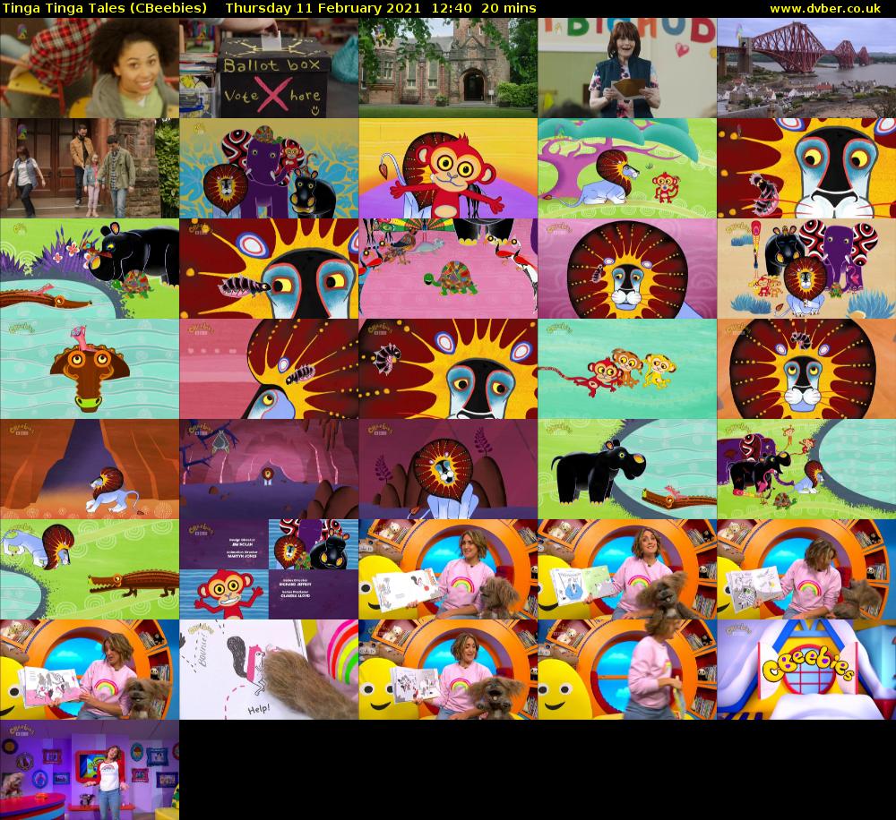 Tinga Tinga Tales (CBeebies) Thursday 11 February 2021 12:40 - 13:00
