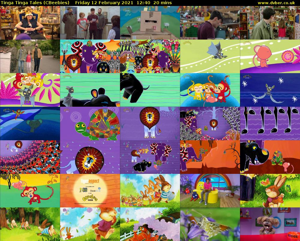 Tinga Tinga Tales (CBeebies) Friday 12 February 2021 12:40 - 13:00