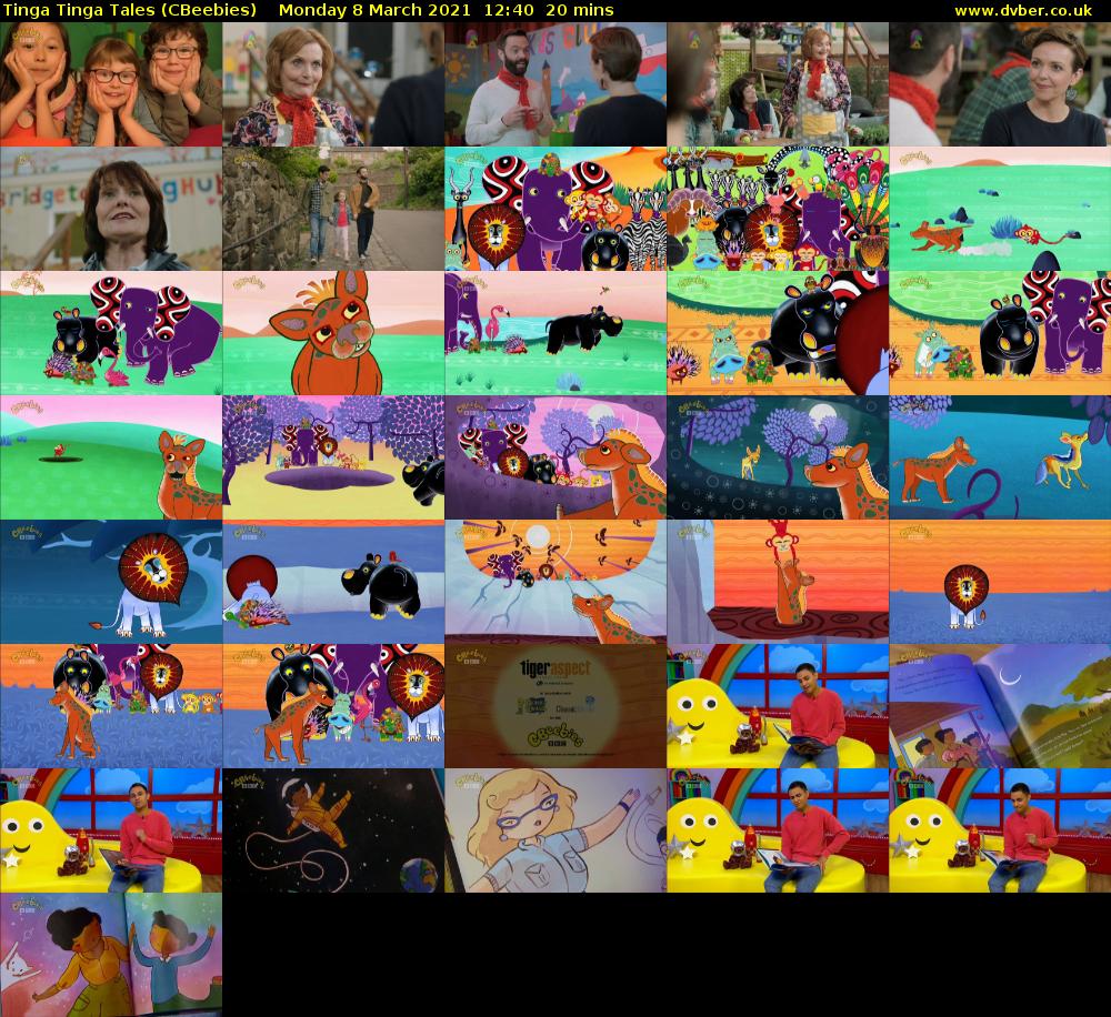 Tinga Tinga Tales (CBeebies) Monday 8 March 2021 12:40 - 13:00