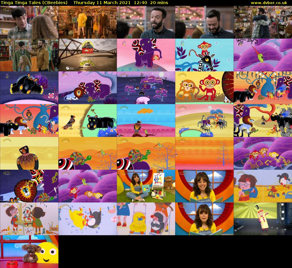 Tinga Tinga Tales (CBeebies) Thursday 11 March 2021 12:40 - 13:00
