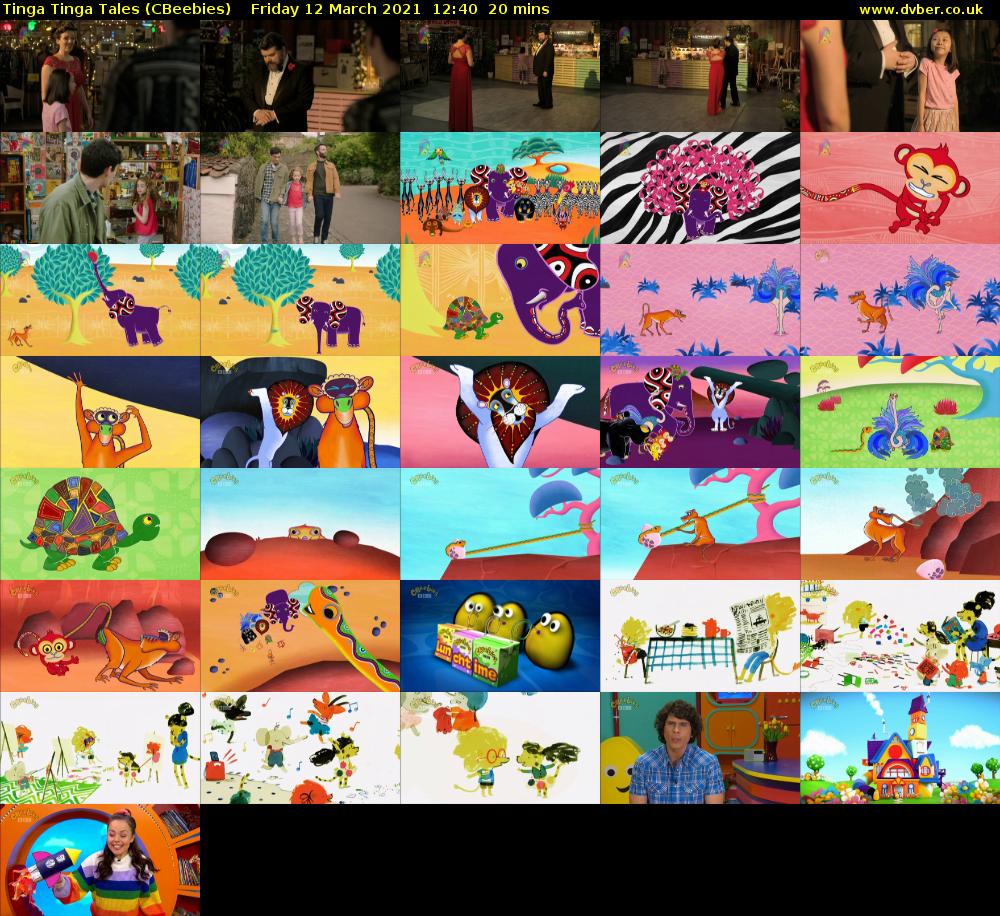 Tinga Tinga Tales (CBeebies) Friday 12 March 2021 12:40 - 13:00