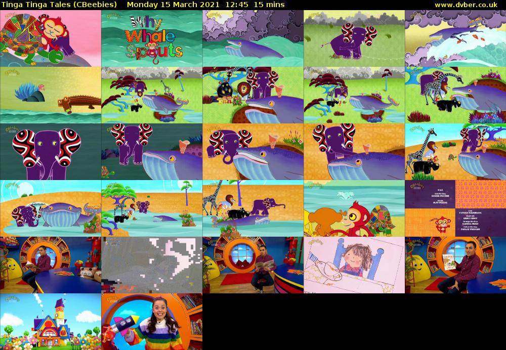 Tinga Tinga Tales (CBeebies) Monday 15 March 2021 12:45 - 13:00