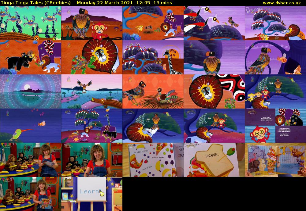 Tinga Tinga Tales (CBeebies) Monday 22 March 2021 12:45 - 13:00